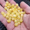 Contas Fluorescentes Flutuantes para Água Salgada Abelhas Artificiais Contas de Cera de Abelha Estilo Antigo Passe-partout Contas Soltas Flor Branca Contas de Pneu de Cera de Abelha Fivela de Jade Contas de Ábaco