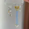 Nueva Cadena para Teléfono Móvil con Borla de Calabaza y Mariposa, Abalorios, Cordón para Teléfono Móvil, Diseño de Nicho, Colgante Exquisito de Alto Valor para Mujeres
