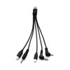 Cable de Carga de Ángulo Recto de Una a Cinco Cabezas de un Solo Puerto de 2.5/3.5 Caja de Alimentación de Emergencia Segura Cerradura de Puerta Cable de Datos Cinco en Uno