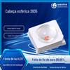2835 bola de cabeça LED conta de luz com lente de nevoeiro patch 30 graus 60 graus 90 graus 2835 vermelho branco contas de luz