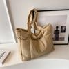 Outono e Inverno grande capacidade nylon down bag fêmea 2023 nova Coreia do Sul ins nicho commuter lona ombro tote bag