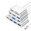 Estación de acoplamiento transfronteriza 3.1 tipo C USB-C a HDMI/VGA estación de acoplamiento cuatro en uno USB HUB HUB
