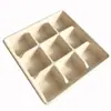 Caja de Almuerzo Biodegradable Desechable de Pulpa de Nueve Compartimentos Caja Comercial para Sushi para Llevar Caja con Compartimentos para Frutas al por Mayor