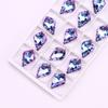 6090 Hoja de Arce Colgante de Cristal de Doble Cara Vidrio Pendientes DIY Accesorios para el Cabello Accesorios Hoja de Arce Cristal