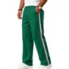2026 Estilo Europeo y Americano Transfronterizo Holgados Casual Deportivos para Hombre Cordón Cinta Bloque de Color Gimnasia Jogging Pantalones Rectos Venta al por Mayor