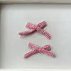 Estilo Coreano Tela Pequeña Fresca Cuadros Lazo Tela Semi-Terminada Accesorios DIY Zapatos Calcetines Bolsas Accesorios Accesorios de Ropa