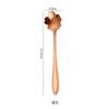 Colher de Aço Inoxidável Flor de Cerejeira Popular na Internet Fofa Criativa Cabo Curto Colher para Misturar Café Colher para Sorvete Sobremesa Flor
