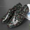 Zapatos de Plástico Individuales para Mujer de Caña Corta Zapatos de Agua Planos de Gelatina Botas de Lluvia Zapatos de Trabajo de Cocina Zapatos de Plástico Suela Blanda Zapatos de Lluvia Zapatos de Mamá
