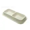 Tigela Dupla para Pet em Silicone de Grau Alimentício, Suprimentos para Gatos e Cachorros, Tigela Ampliada para Cachorros, Exclusivamente para Vendas Transfronteiriças