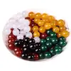 Ágata Multicolor Rojo y Amarillo Cuentas Sueltas Cuentas Redondas Rojas Pulsera DIY con Cuentas Material de Cuentas Hecho a Mano Joyería de Pulsera