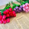Pu Tulip sentir hidratação flor artificial comércio exterior aquisição necessária suprimentos de casamento formatura presente de mão presente