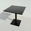 Juego pequeño de mesa y sillas redondas de acero al carbono simple para ocio en balcón, mesa de discusión, área de descanso, mesa de comedor para cafetería de té con leche al aire libre