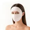 Máscara facial completa de seda para proteção solar para mulheres, feita de seda de amoreira, amigável à pele, respirável, adequada para dirigir e proteção solar