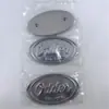 Letrero con Logo en Relieve con Tornillos Aleación Fundición a Presión Galvanizado Brillante Decoración de Coche Muebles Ovalado Placa de Nombre Incrustada