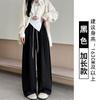 Calça Macia Parecendo Nuvem para Mulheres, Estilo Fino de Verão, Novo Modelo 2026, Estilo Preguiçoso, Cintura Alta Solta, Emagrecimento Casual Calça de Perna Larga Yamamoto