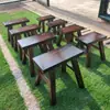 Taburete Pequeño de Madera, Taburete Bajo de Madera Maciza para Uso en el Hogar, Duradero y Sencillo para Sentarse, Engrosado