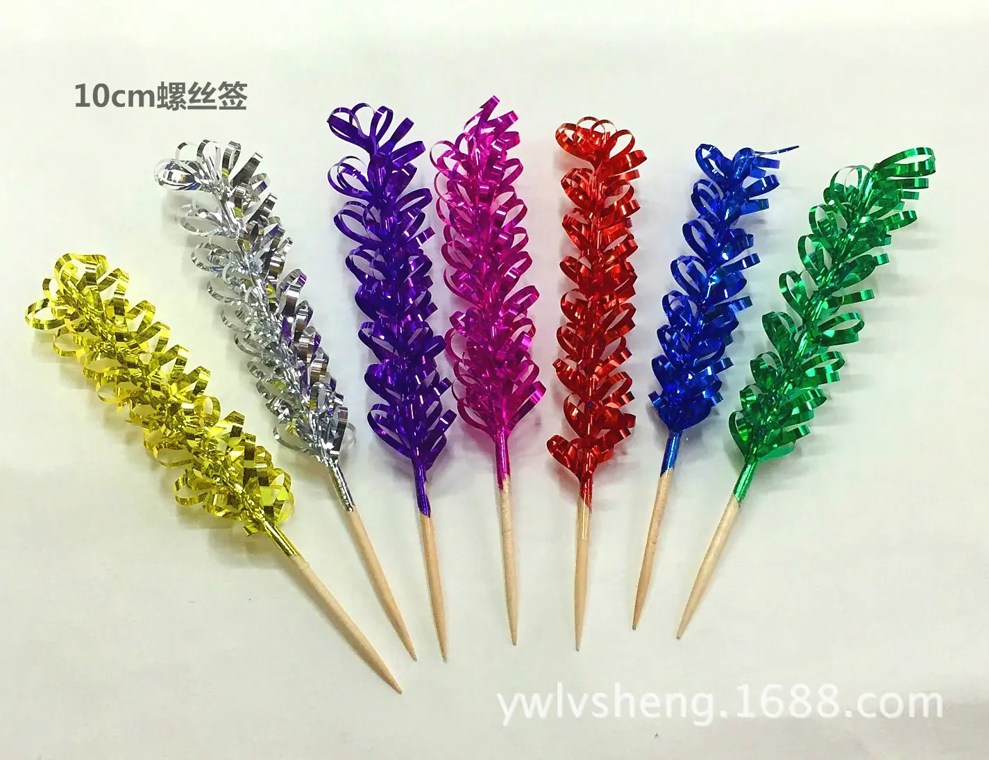 彩色15cm螺丝(松树)签