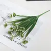 Flor de simulação 5 garfos grama de mola orquídea planta em vaso decoração arranjo de flores acessórios adereços de fotografia suprimentos planta de simulação atacado