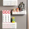 Japón KM estante magnético de succión para refrigerador, estante lateral de pared para cocina, estante de almacenamiento para papel de plástico, estante lateral de almacenamiento al por mayor