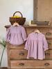 Outfits de Irmãs Estilo Coreano Jennybebe Coleção Outono 2026 Macacão de Algodão Gaze para Bebê Vestido Elegante de Renda para Meninas