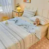 Nueva Tipo a Cubre Cama de Terciopelo de Algodón para Bebé con Algodón y Terciopelo por un Lado, Algodón Puro y Terciopelo de Leche por un Lado, Cubre Cama Individual Disponible por Ambos Lados