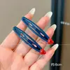 Pinza para el pelo azul de alta calidad con flequillo lateral sin costuras, pinza lateral para mujer, nuevo estilo 2026, accesorio para el pelo para peinar cabello corto