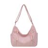Bolsa Dumpling com Textura de Alta Qualidade, Bolsa de Ombro Transversal Versátil de Grande Capacidade com Múltiplos Bolsos, Adequada para a Aula e o Trabalho, Bolsa de Nylon para Uso Urbano