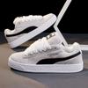Zapatos Nuevos para Hombre y Mujer, Mocasines para Pareja, Tenis Casuales Versátiles de Moda de Suela Gruesa y Caña Baja, Zapatos Blancos Retro de Moda para Hombre