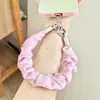 Goma para el pelo de dopamina cadena para teléfono correa de muñeca correa tejida colorida hecha a mano correa corta antirrobo para teléfono correa antipérdida