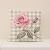 Set Rosa Día de San Valentín Funda de Almohada Transfronterizo Nuevo Poliéster Estampado de Letras Cojín Decoración de Sala de Estar Cojín de Sofá