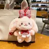 Nuevo Llavero de Peluche con Lazo y Orejas Grandes de Cachorro para Mujer, Muñeco de Dibujos Animados Lindo, Colgante para Bolso de Pareja, Pequeño Regalo