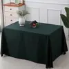 Conjunto de Mesa para Atividade de Exposição de Cor Sólida Toalha de Mesa Retangular para Estande Branco Toalha de Mesa Retangular para Conferência Hotel