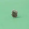 Colgante Vintage de Plata de Ley S925 Tailandesa con Incrustación de Cobre Etiqueta Colgante de Cinco Sutras de Xizang Accesorios para Pulseras DIY