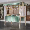 Barraca de Mercado Suporte de Exibição Barraca de Mercado Noturno Prateleira Carrinho de Flores Suporte de Exibição Promocional Carrinho de Barraca de Rua Móvel Dobrável