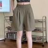 Pantalones cortos holgados de verano, estilo americano, de color liso, de secado rápido, cómodos, transpirables, ligeros, deportivos, informales, de pierna ancha.
