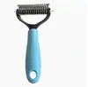 Peine desenredante específico para mascotas transfronterizo, Herramienta de limpieza y aseo de pelo suelto para perros, Herramienta de peinado de doble cara para eliminar pelo de gato