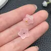 Accesorios para Joyería DIY Polvo Dorado 11mm Flor Flor de Ciruelo Estilo Antiguo Pétalos Acrílicos Flor de Cinco Pétalos Pasador para el Cabello Corona para el Cabello Pendientes