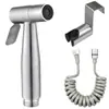 Conjunto de Pistola de Spray Companheira para Vaso Sanitário de Aço Inoxidável Bidet Portátil Bico Intensificador Descarga de Vaso Sanitário Pistola de Spray Pequena Universal