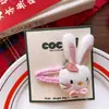 Pinzas para el cabello de tela de algodón estilo coreano para otoño e invierno, con cabeza de animal de dibujos animados, estilo padre-hijo, lindas pinzas BB para niñas
