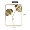 Parede de ferro pendurada decoração criativa flor borboleta decoração de parede luz luxo metal sala de estar planta pendurada decoração pendente