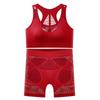 Conjunto de Sutiã Esportivo Sexy Fashion com Recortes Respiráveis nas Costas, Sem Fio, Slim Fit, Valoriza a Silhueta, Sem Alças, Atacado