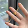 Estilo Mismo de Xiaohongshu Exquisito y Delicado Serie Años Dorados Pulsera de Hoja en Espiral Barroca Pulsera de Lujo Pulsera de Estilo Antiguo