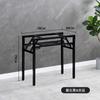Estante para Mesa Plegable Mesa Larga Estante para Mesa de Doble Capa Estante de Hierro Patas de Mesa Patas de Mesa de una Sola Capa Mesa de Comedor Sencilla Soporte Blanco Cómo Vela Tú