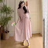 Novo Vestido de Maternidade de Verão 2026, Estilo Preguiçoso, Design Simples, Estilo Francês Vestido de Maternidade para Mãe Moderna