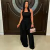 C7800 Transfronterizo 2026 Nueva Moda Femenina Elegante Top Tubo Ceñidor de Cintura Pantalones de Pierna Ancha de Cintura Alta Conjunto para Viajes y Cena