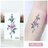 Nuevo Adhesivo de Tatuaje Temporal Pequeño y Fresco de Mariposa Impermeable Retro Blanco y Negro Distintivo Adhesivo de Tatuaje Tatuaje Temporal Adhesivo para Mano