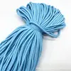 En Stock 5mm Poliéster Colorido Puntos Patrón Trenzado Cordón DIY Correa para Bolso Hecha a Mano Cuerda para Paraguas Llavero Cadena para Teléfono