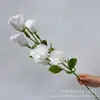 Eustoma grandiflorum 3 cabezas 6 cabezas platycodon grandiflorum paquete platycodon grandiflorum decoración del hogar boda diseño de sala de bodas guía de camino flores de seda hechas a mano