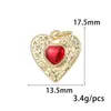 Tendencia de Moda de Venta Caliente Transfronteriza Colgante de Amor de Goteo de Aceite Poker Zircón Collar Pulsera de Lujo Ligero Accesorios
