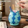 Portalápices creativo estilo chino con forma de cheongsam, contenedor de almacenamiento multifuncional para escritorio, organizador de papelería para estudiantes y pieza decorativa